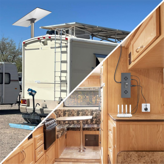 For V3 5-in-1 PoE Injector, 200W Gigabit Ethernet, EU Plug